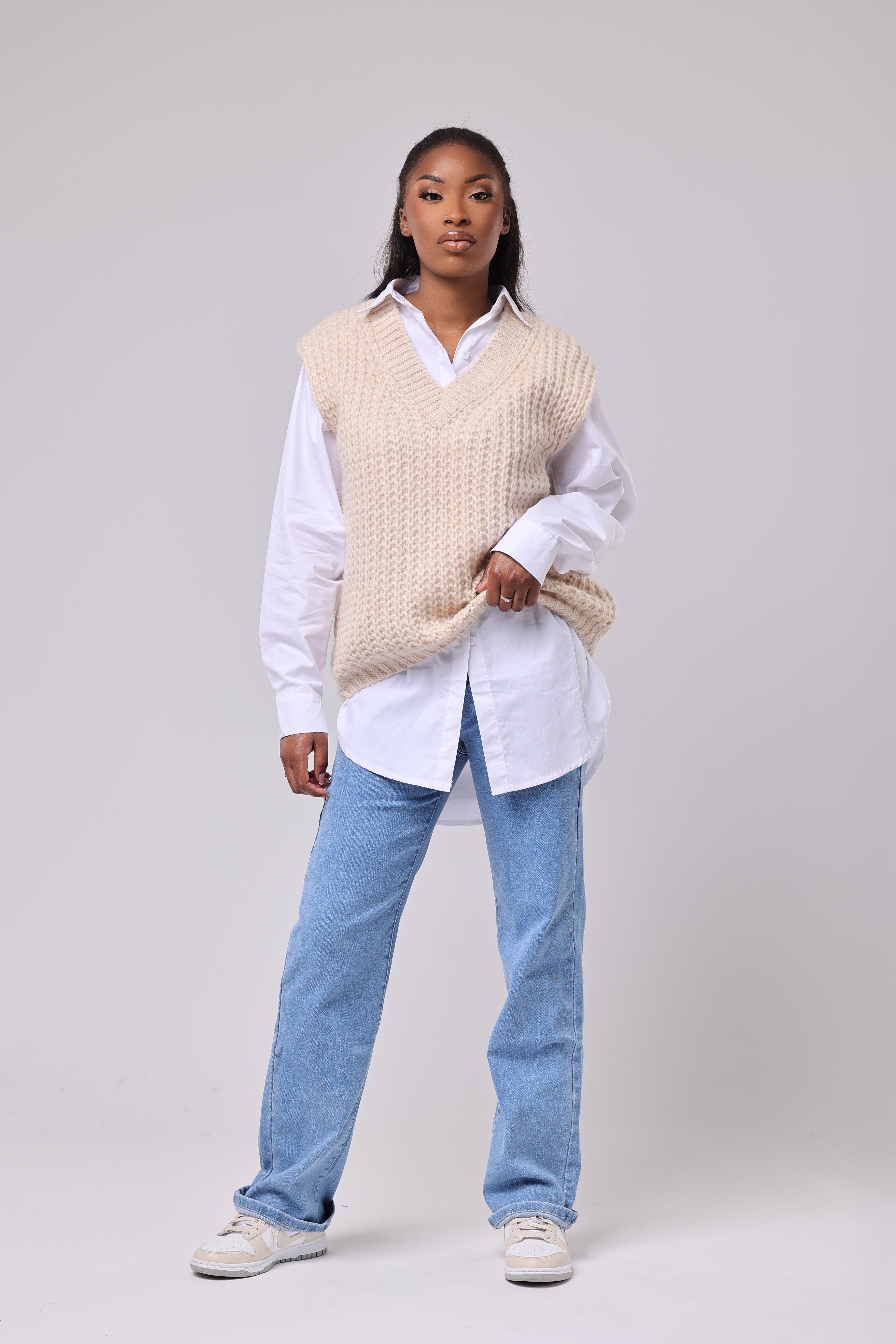 PULL SANS MANCHE EN LAINE