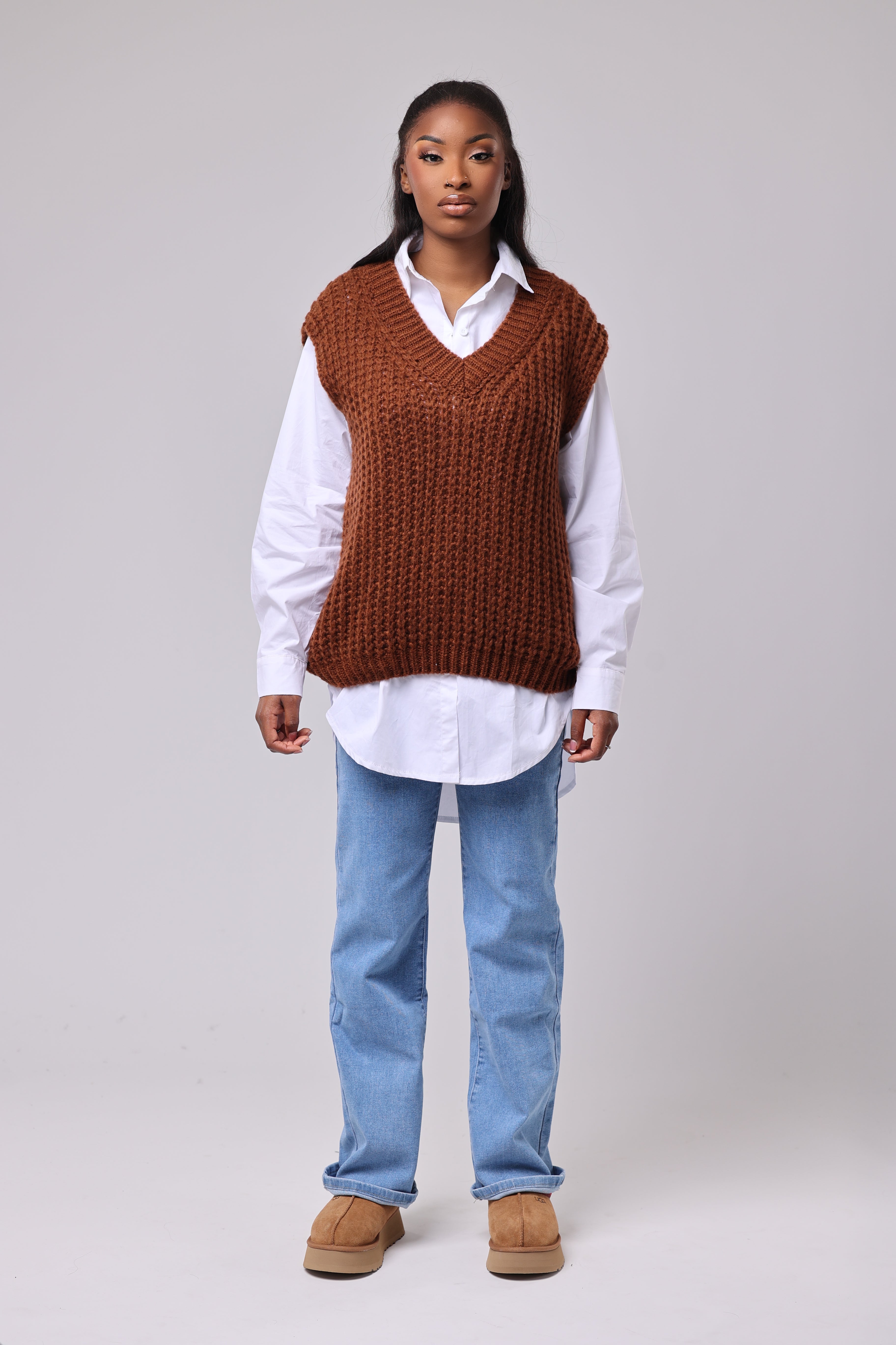 PULL SANS MANCHE EN LAINE